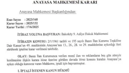 Nayasa Mahkemesinden Tarihi Hukuk Zaferi: Basın İlan Kurumunun "Muğlak" Yaptırım Aracı İptal Edildi