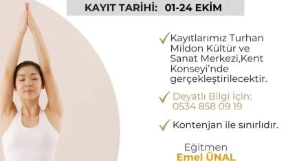 Nefes Egzersizi atölyesi kayıtları başladı