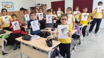 Öğrencilerden Gazze ve Filistin farkındalık etkinliği