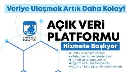 Çanakkale Belediyesi’nden Şeffaflık Adımı: “Açık Veri Portalı” Hizmete Girdi