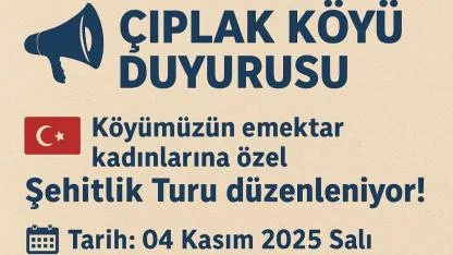Çıplak Köyü’nde kadınlara özel Şehitlik Turu