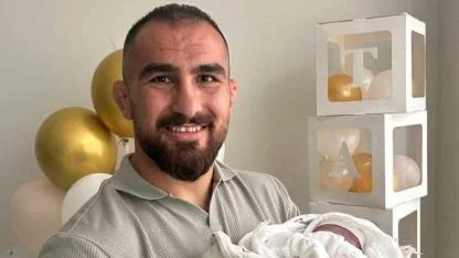 Başpehlivan Feyzullah Aktürk baba oldu