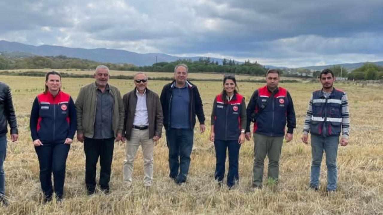 TAKE Projesi kapsamında çeltik tarlalarında inceleme