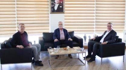 Ülgür Gökhan ve Fevzi Över’den Başkan Arslan'a ziyaret