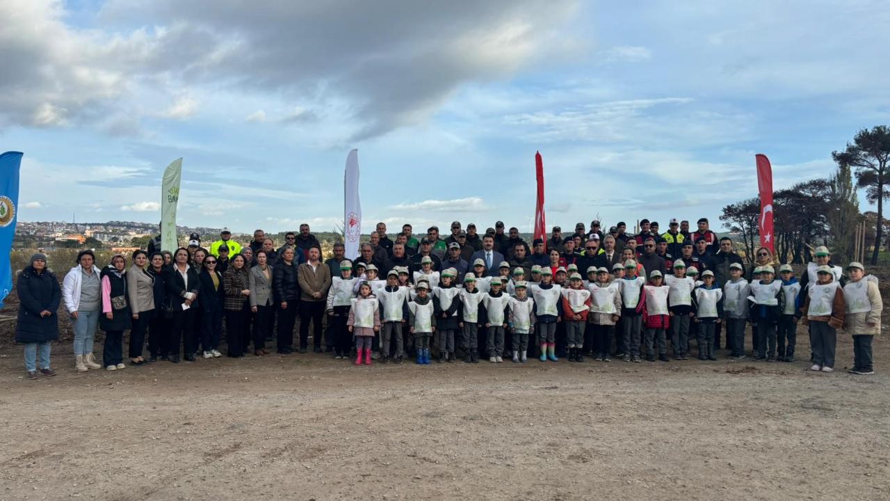 Ayvacık'ta Dev Yeşil Hamle! 1500 Fıstık Çamı Fidanı Toprakla Buluştu: Geleceğe Nefes Oldular