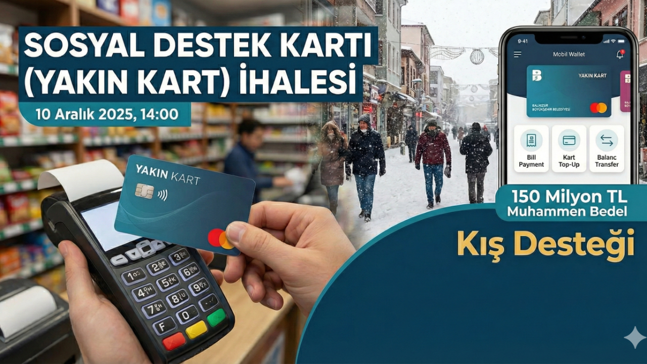Balıkesir Belediyesi’nden Kış Öncesi 150 Milyon Liralık Sosyal Destek Kartı İhalesi: Kimleri Kapsayacak, Şartları Ne ?