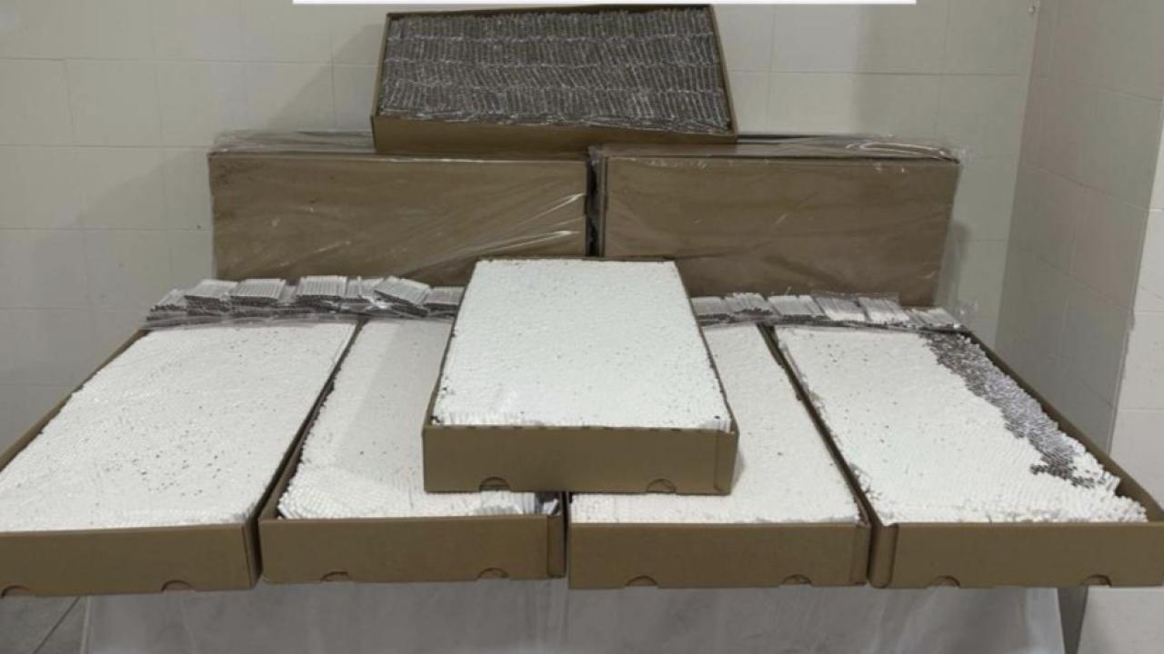 Çan&#039;da büyük kaçakçılık operasyonu: 120 bin adet dolu makaron ele geçirildi