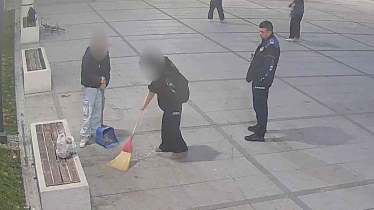 Çevreyi kirletenler, süpürmeden kalkamadı