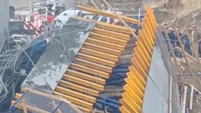 Diyarbakır'da inşaatı devam eden köprü çöktü: 3 ölü, 2 yaralı