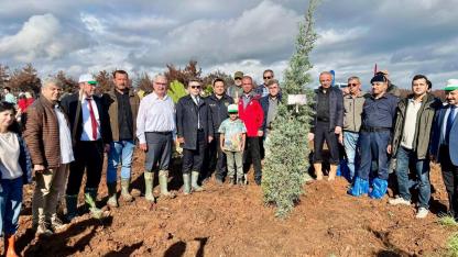 Doğancı Köyü’nde fidanlar toprakla buluştu