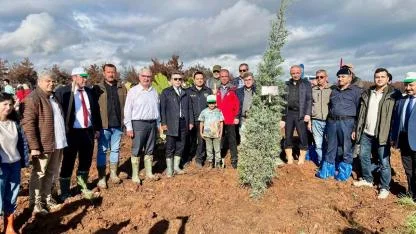 Doğancı Köyü’nde fidanlar toprakla buluştu