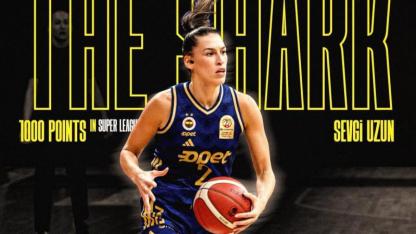 Fenerbahçeli Sevgi Uzun'dan, Kadınlar Basketbol Süper Ligi'nde 1000. sayı
