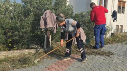 Gökçeada'da yollar temizlendi