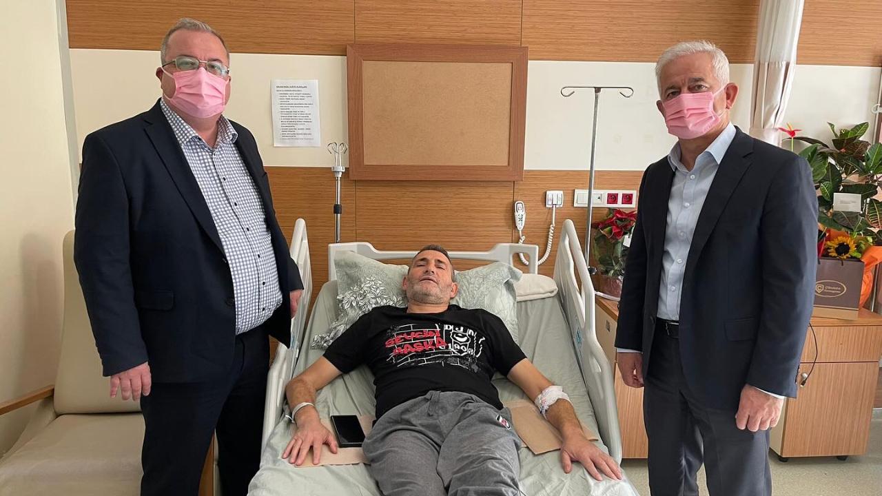 Güneşhan ve Gürbüz’den Muhtaroğlu’na geçmiş olsun ziyareti