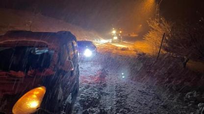 Malatya’da kar yağışı ulaşımı olumsuz etkiledi