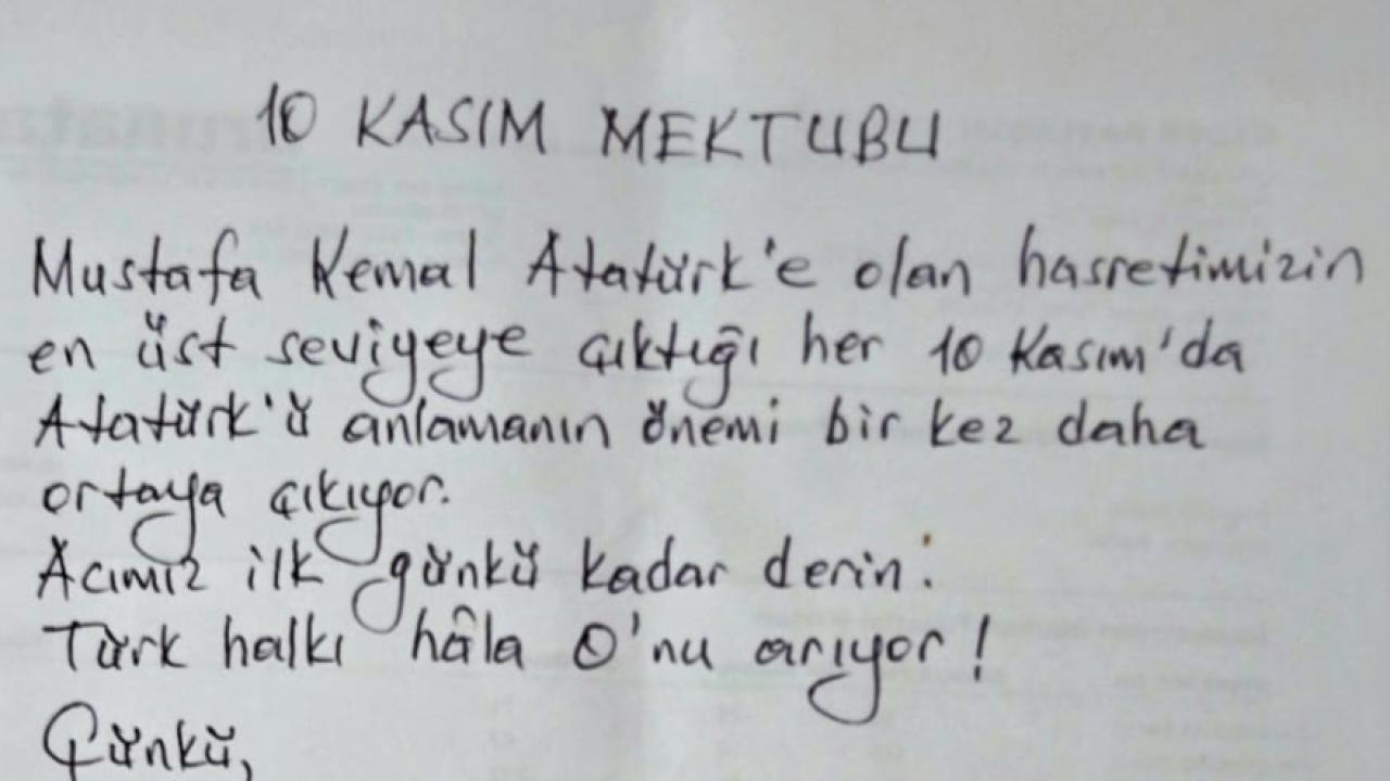 Mehmet Öngen&#039;in 10 Kasım mektubu Cuma hutbelerine taşınıyor