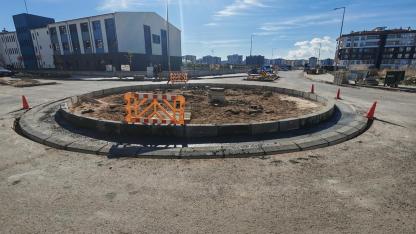 Çanakkale Belediyesi'nden Barış Mahallesi'nde kavşak düzenlemesi