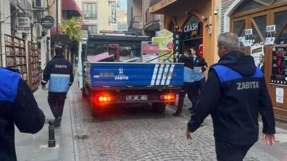 Zabıta'dan Çarşı Esnafına Uyarı: İşgal Edilen Kaldırımlar Yayalara Açılıyor!