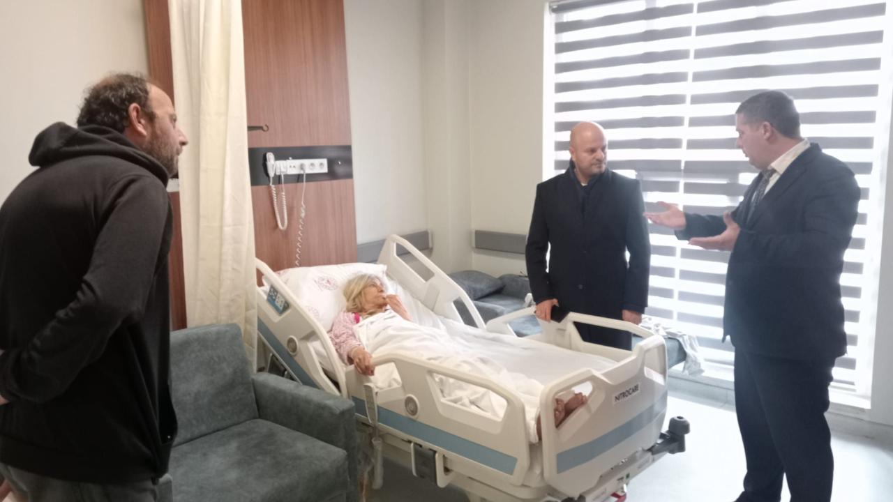 AK Parti Gökçeada İlçe Başkanı Keleş’ten hastane ziyareti