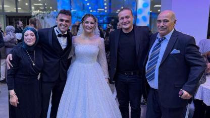 Başkan Atilla Öztürk, genç çiftin mutluluğuna ortak oldu