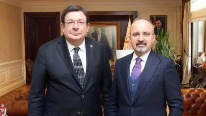 Başkan Muharrem Erkek’ten İçişleri Bakan Yardımcısı Bülent Turan’a ziyaret