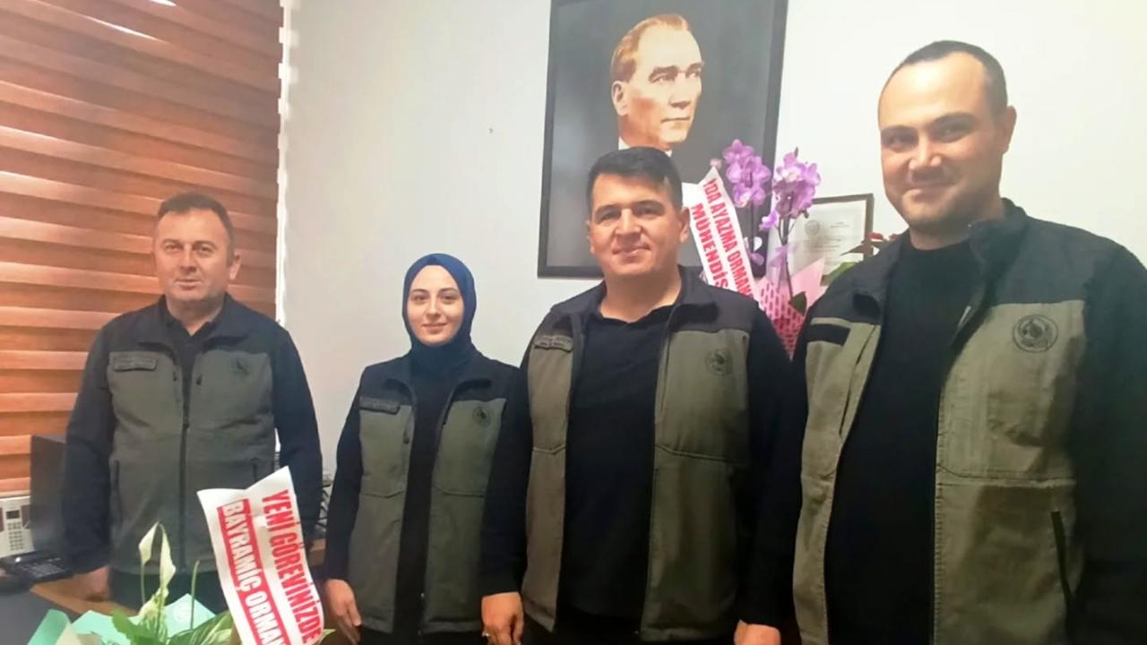 Bayramiç Orman İşletme Müdürlüğü’nde tebrik ziyareti