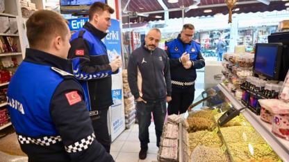 Biga’da tatlı ve kuruyemiş satış noktalarına yılbaşı denetimi