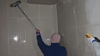 Bozcaada’da su depolarında temizlik çalışması tamamlandı