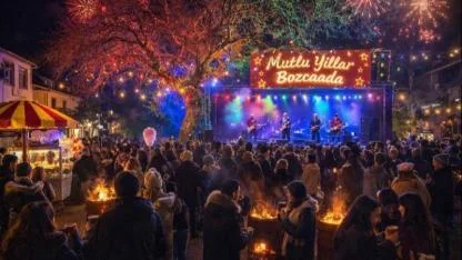 Bozcaada’da yılbaşı coşkusu Çınar Çarşı Meydanı’nda yaşanacak