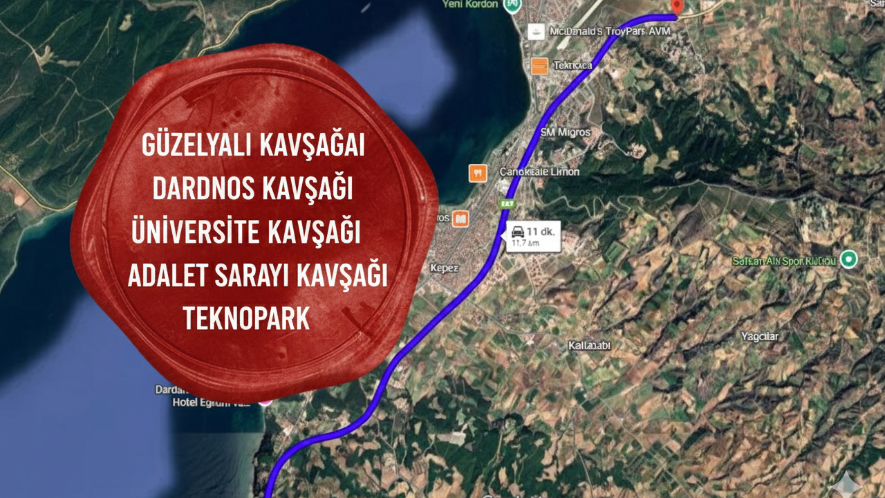 Çanakkale Trafiğinde Yanlış Yatırım Çıkmazı: Adalet sarayı Kavşağı Neden Unutuldu?
