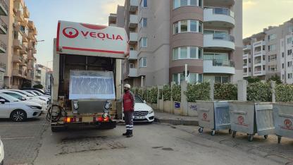 Çanakkale’de çöp konteynerleri düzenli olarak dezenfekte ediliyor