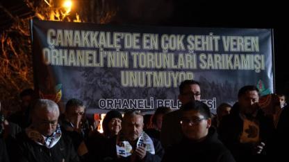 Çanakkale'de en çok şehit veren ilçe Orhaneli'nin torunları, Sarıkamış Şehitlerini andı