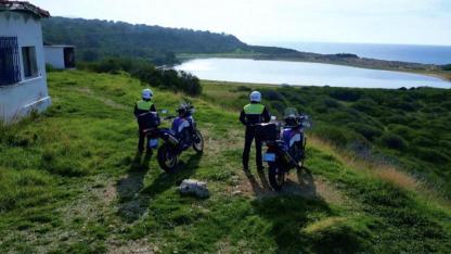 Çanakkale'deki pembe göl 7/24 jandarma korumasında