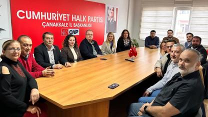 CHP Çanakkale İl Başkanlığı’na Bozcaada ve Eceabat’tan anlamlı ziyaret