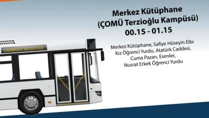 ÇOMÜ öğrencileri için sınav döneminde ek sefer