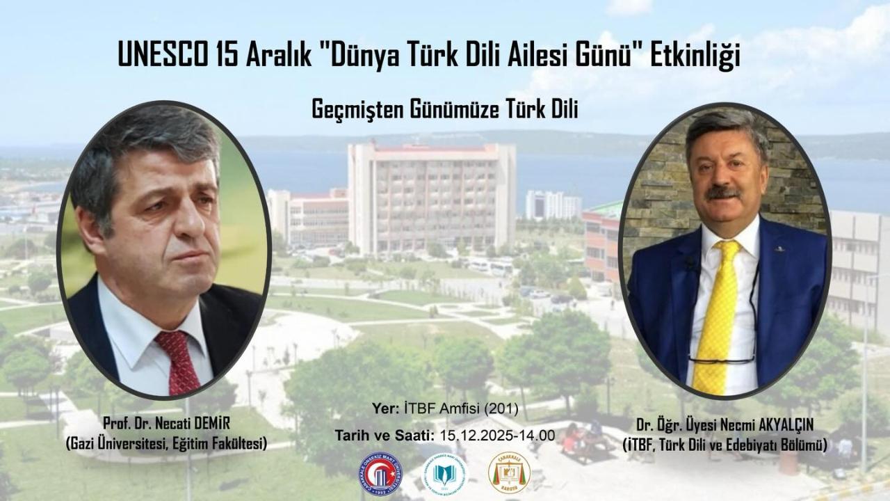 ÇOMÜ’de "Geçmişten Günümüze Türk Dili" Paneli