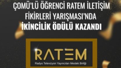 ÇOMÜ’lü Öğrenci RATEM İletişim Fikirleri Yarışması’nda İkincilik Ödülü Kazandı