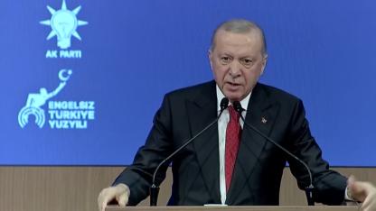 Cumhurbaşkanı Recep Tayyip Erdoğan, AK Parti Kongre Merkezi'nde, Engelsiz Türkiye Yüzyılı Dünya Engelliler Günü Buluşması'nda konuşuyor/CANLI