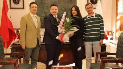 Gökçeada Anadolu Lisesi’nden Kaymakam Osman Acar’a ziyaret