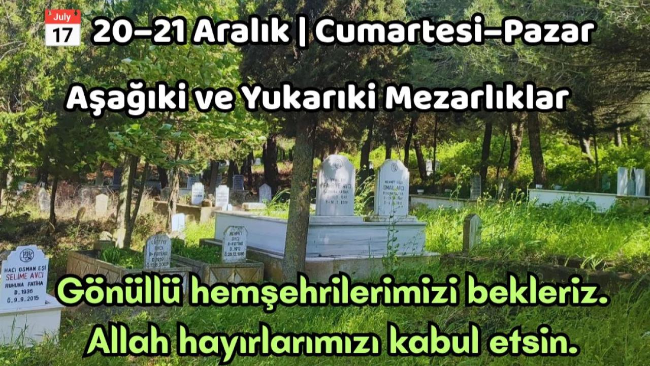 Hacıpehlivan’da mezarlık temizliği seferberliği