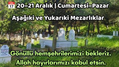 Hacıpehlivan’da mezarlık temizliği seferberliği