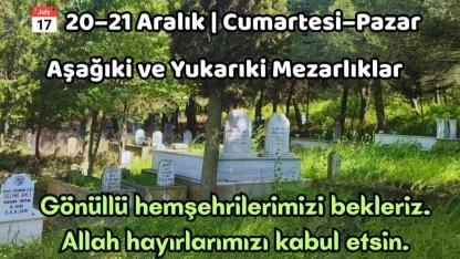 Hacıpehlivan’da mezarlık temizliği seferberliği