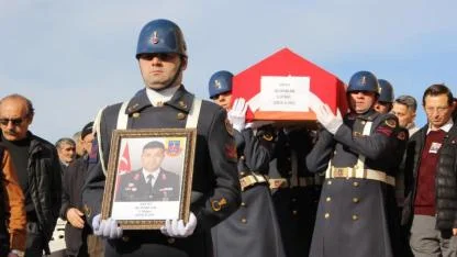 Hayatını kaybeden üsteğmen son yolculuğuna uğurlandı