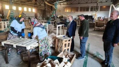 Kaymakam Dr. Emre Nebioğlu, Kereste İşletmesinde İncelemelerde Bulundu!