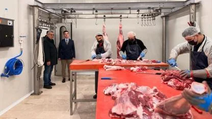 Kaymakam Kaptanoğlu’ndan Et Entegre Tesisi’ne Ziyaret