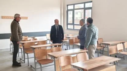 Kaymakam Nebioğlu’ndan okul inşaatlarına sıkı denetim
