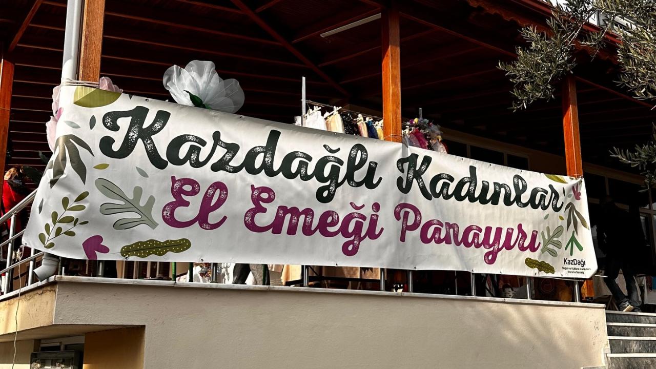 Kazdağlı Kadınlar El Emeği Panayırı'na yoğun ilgi