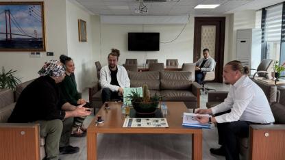 Lapsekililer, Başkan Öztürk'ü ziyaret etti