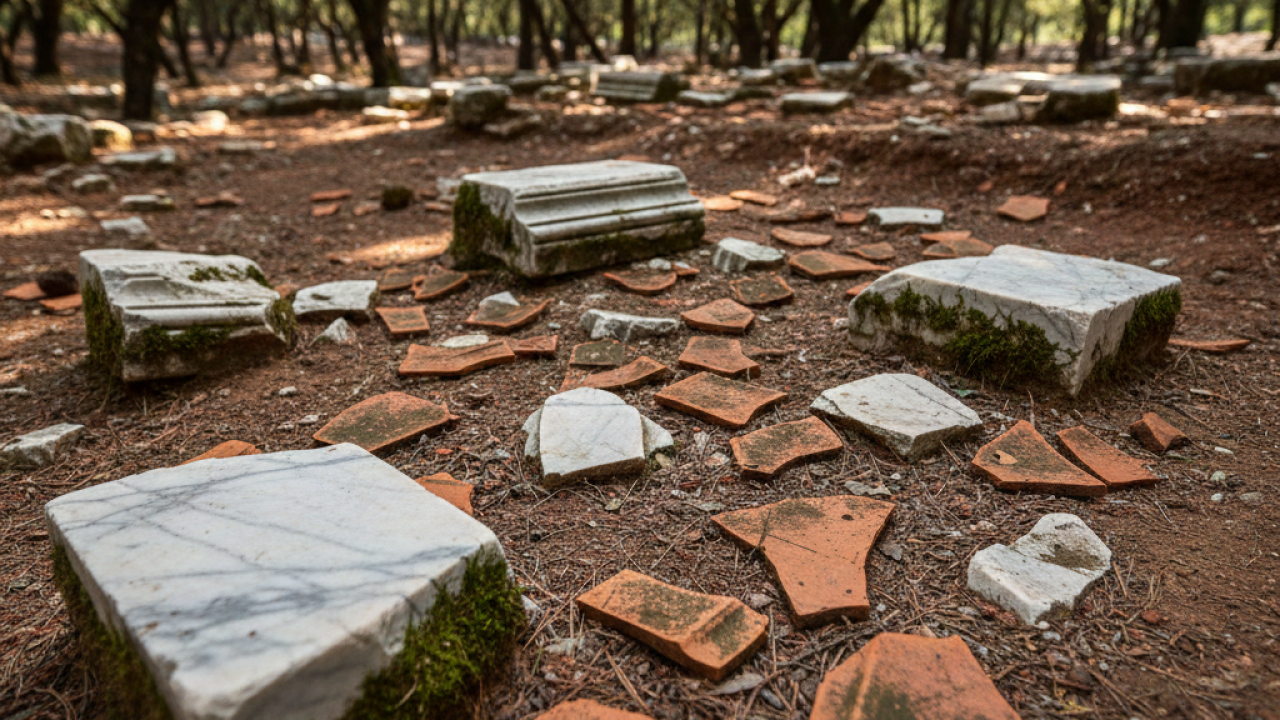 Mermer ve Kiremit Parçaları Bulundu: Aksu'nun Antik Sırları Gün Yüzüne Çıkıyor!