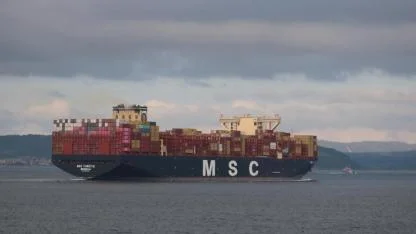 MSC Türkiye Çanakkale Boğazı'ndan geçti